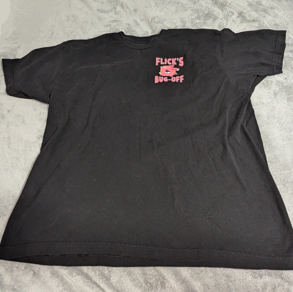 Nintendo Animal Crossing Mens Flick's Bug Off Feel The Bugs XL T-shirt
